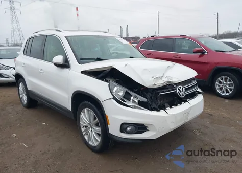 2012 Volkswagen Tiguan Se из США, поврежденный, VIN WVGAV7AX4CW538868